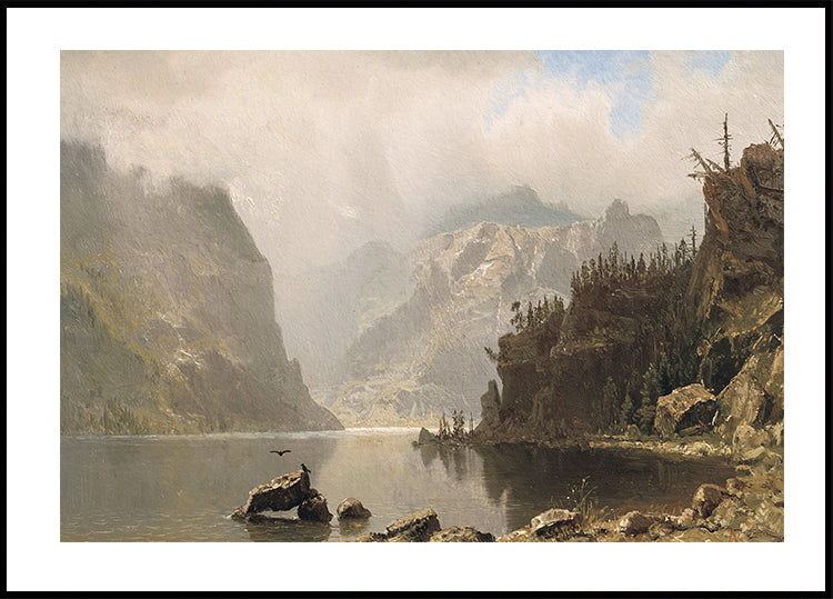 Western Landscape By Albert Bierstadt Plakat - Posterbox.dk