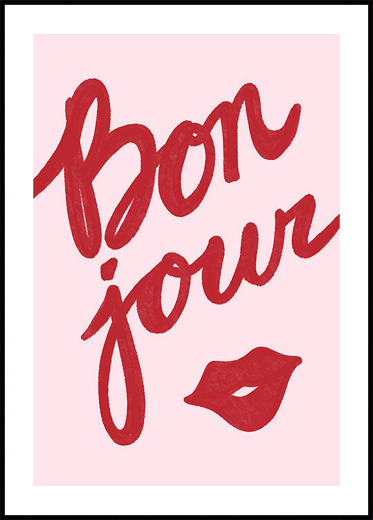 Bonjour-Kuss-Poster
