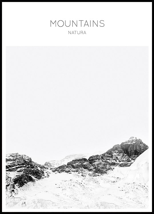 Poster „Serene Peaks“.