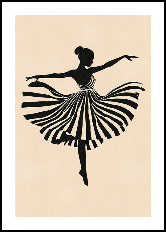 Tanzendes Silhouette-Poster