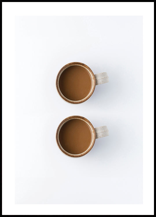 Two Cups Of Coffee Plakat - Posterbox.dk