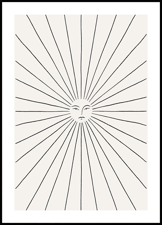 Sonnenstrahl-Poster