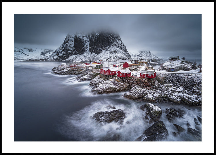 Winter-Lofoten-Inseln Poster