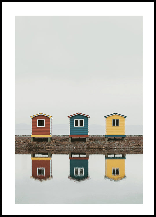 Three Cute Building in Cavendish, Canada Plakat - Posterbox.dk