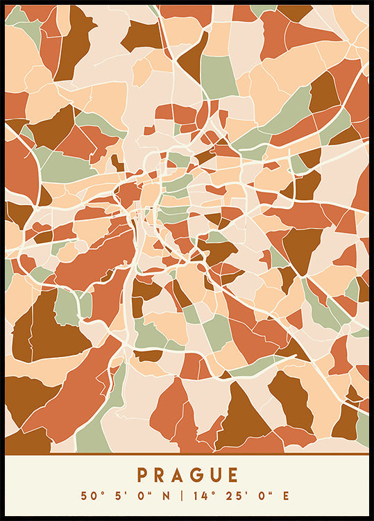 Black Maps Erdtöne 69 Poster