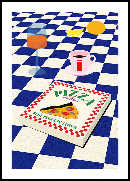 Das italienische Menüplakat