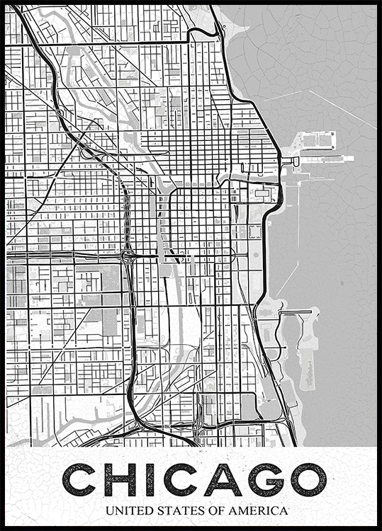 Chicago-Weiß-Poster