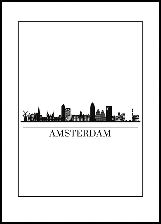 Amsterdam-Skyline-Poster