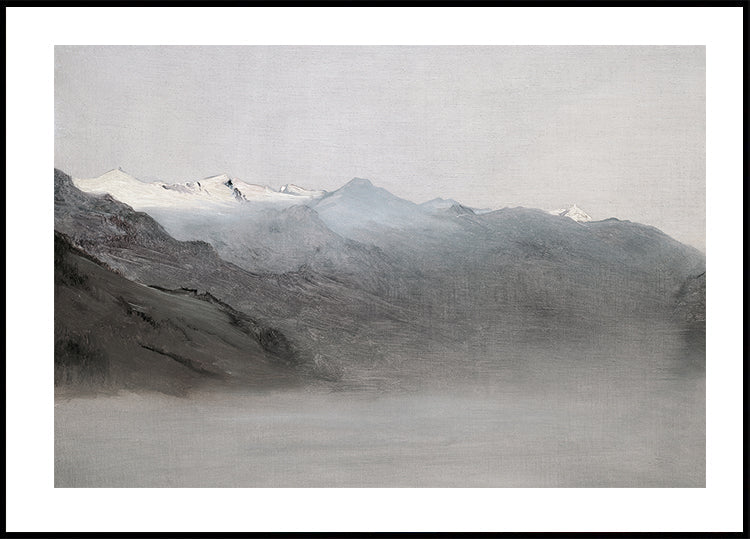 Das Gasteinertal Im Nebel By Anton Romako Plakat - Posterbox.dk