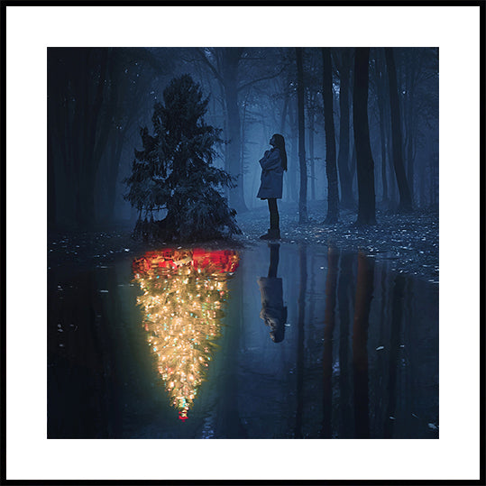 Die Hoffnung auf Weihnachtsplakat