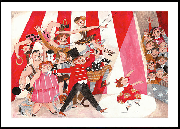 Zirkus im Stadtplakat