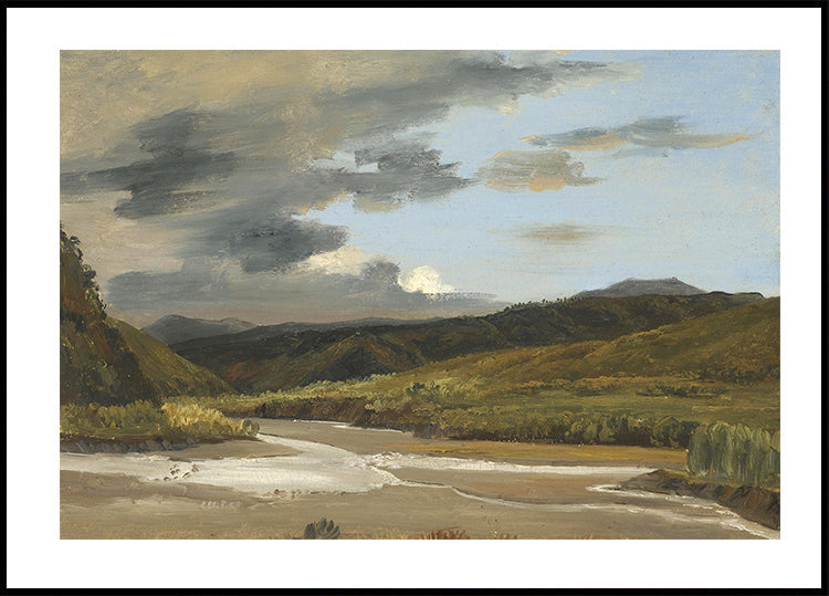 Plein-air Sketch Of A River By Jules Coignet Plakat - Posterbox.dk