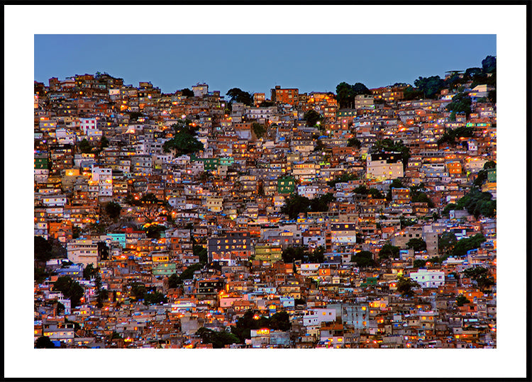 Einbruch der Dunkelheit in der Favela da Rocinha