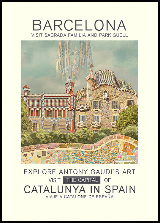 Barcelona-Druckplakat