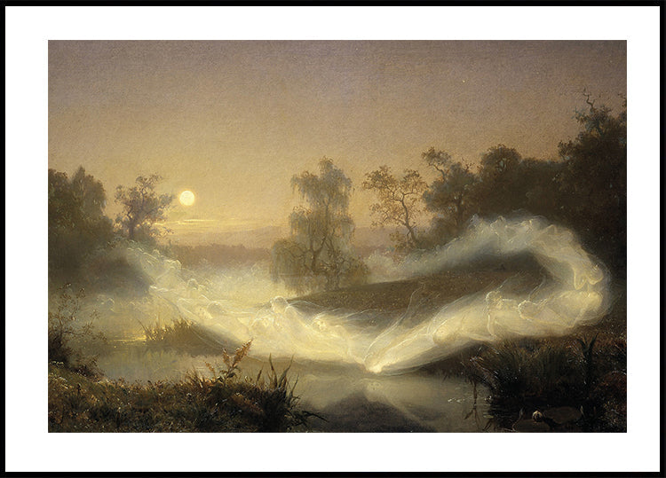 Dancing Fairies By August Malmström Plakat - Posterbox.dk