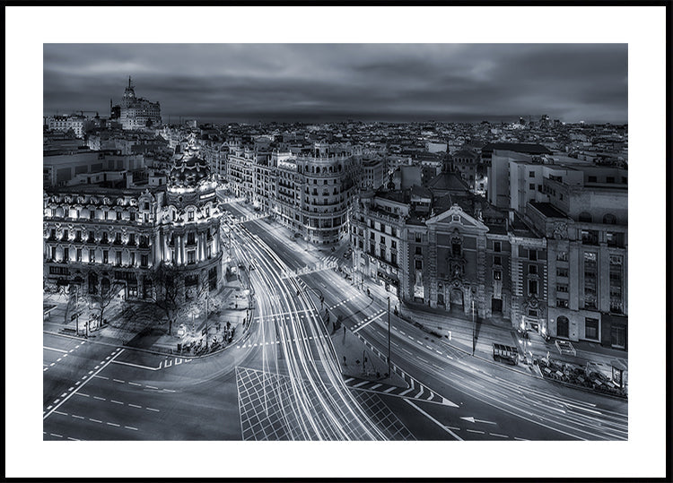 Lichter der Stadt Madrid