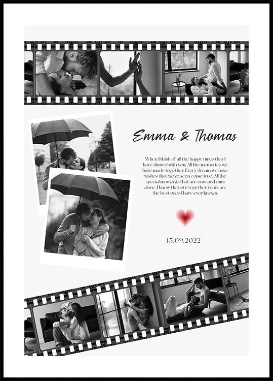 Jubiläumsfilm-Fotocollage-Poster