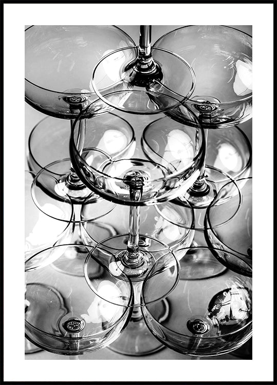 Champagnerturm Nr.8 Poster
