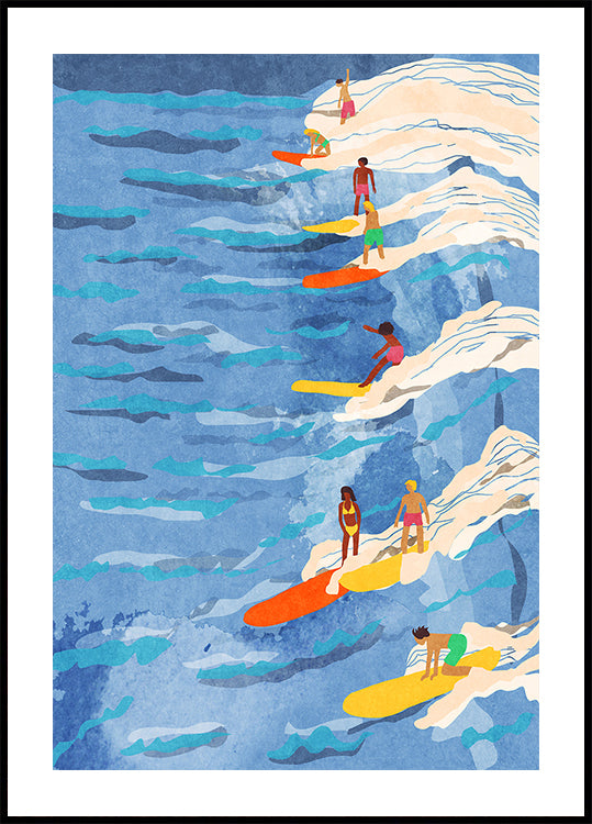 Poster zum entspannten Surfen