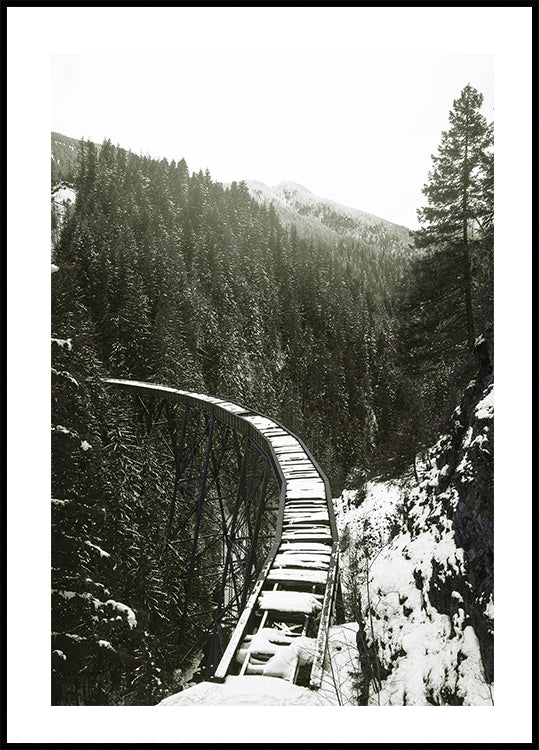 Winter Railroad Plakat - Posterbox.dk