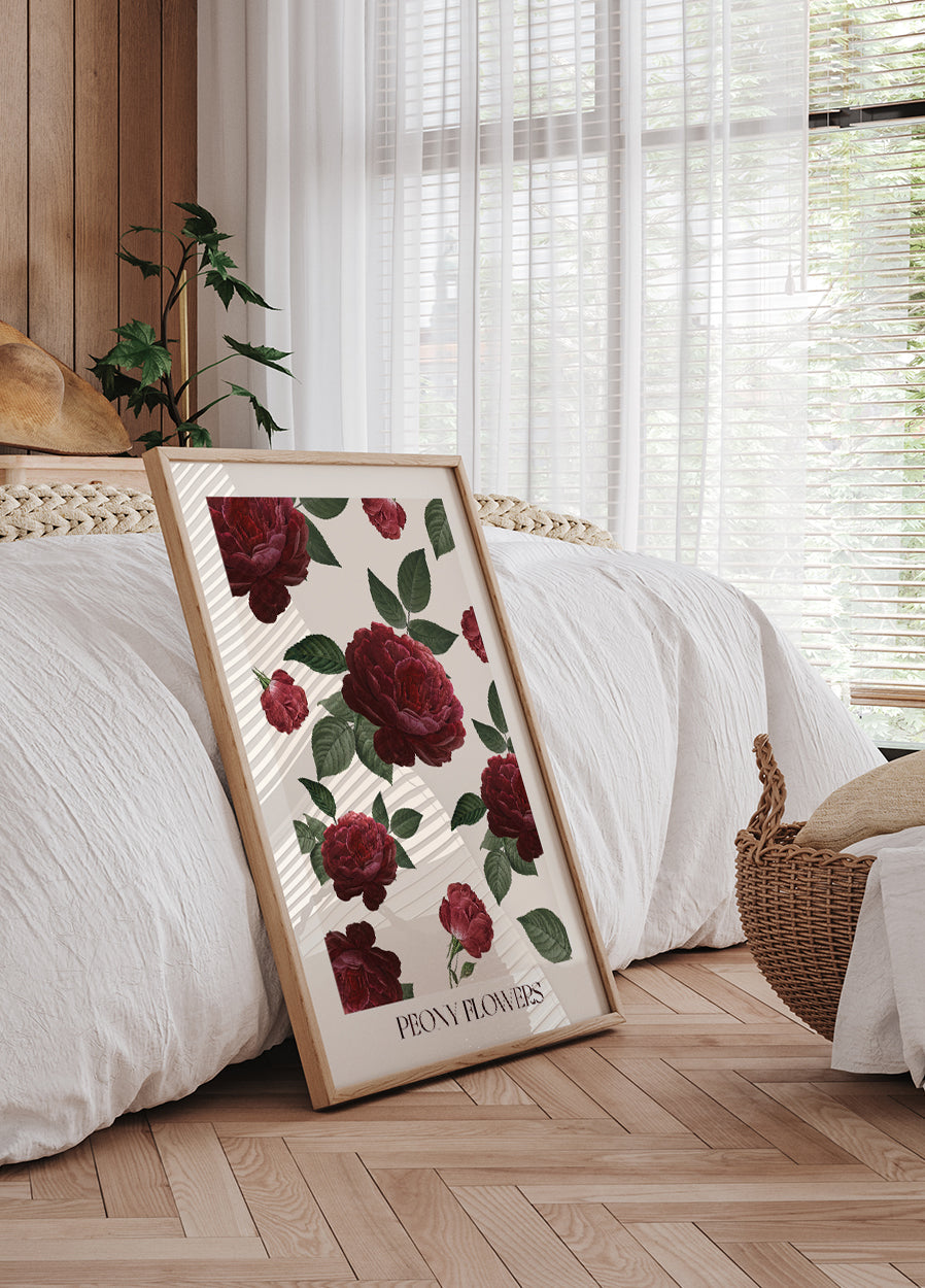 Peony Flowers Plakat - Posterbox.dk