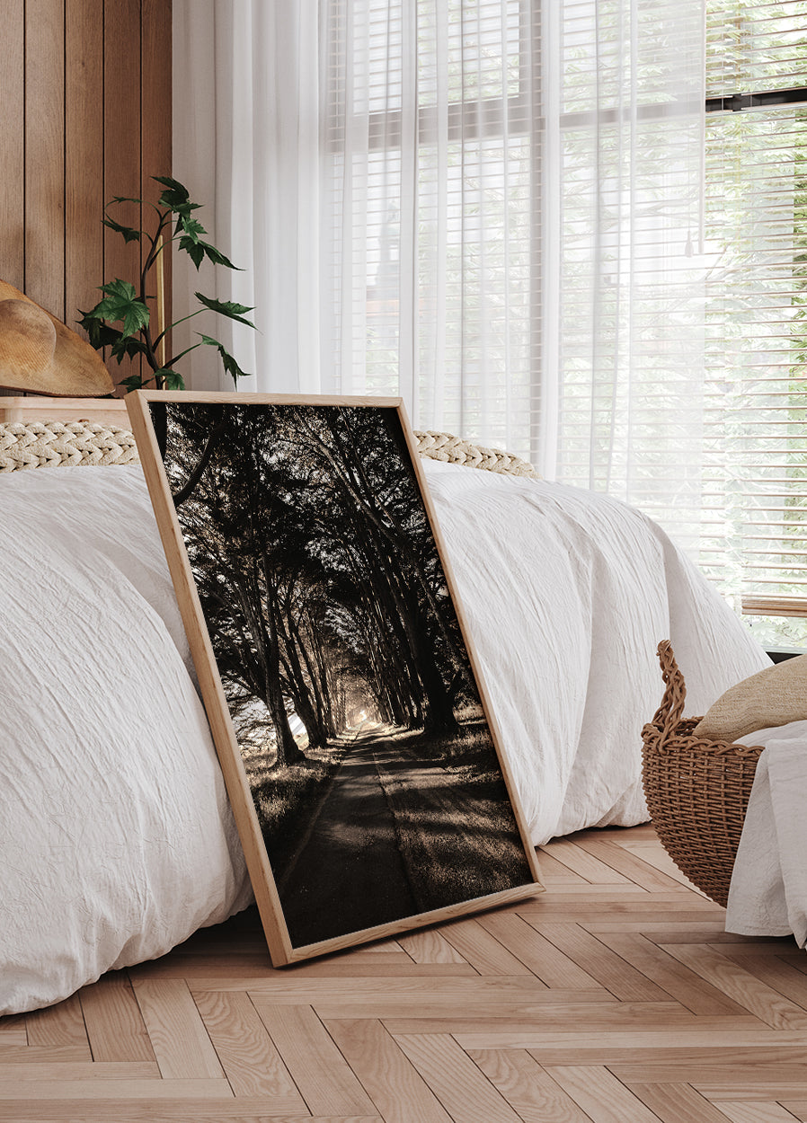 Road Amidst Trees Plakat - Posterbox.dk