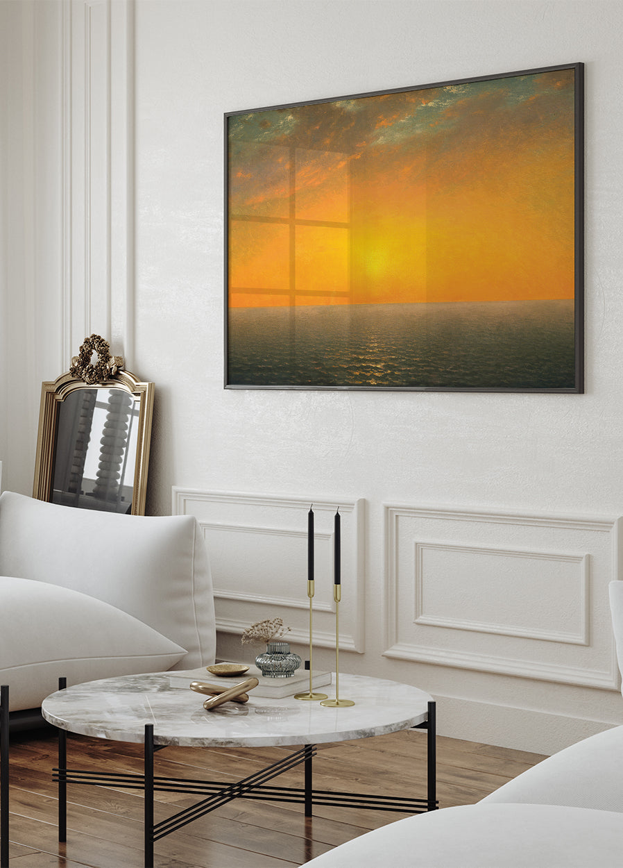 Sunset On the Sea By John Frederick Kensett Plakat - Posterbox.dk