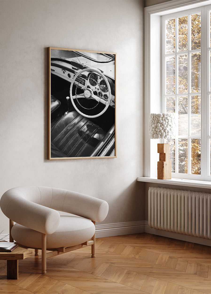 Vintage Mercedes Car Seat Plakat - Posterbox.dk
