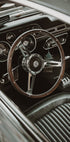 Vintage Car Steering Wheel Plakat - Posterbox.dk