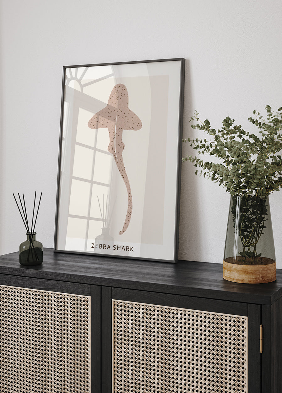 Zebra Shark Plakat - Posterbox.dk