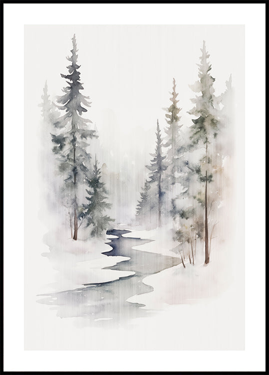 Winterly Silence Plakat - Posterbox