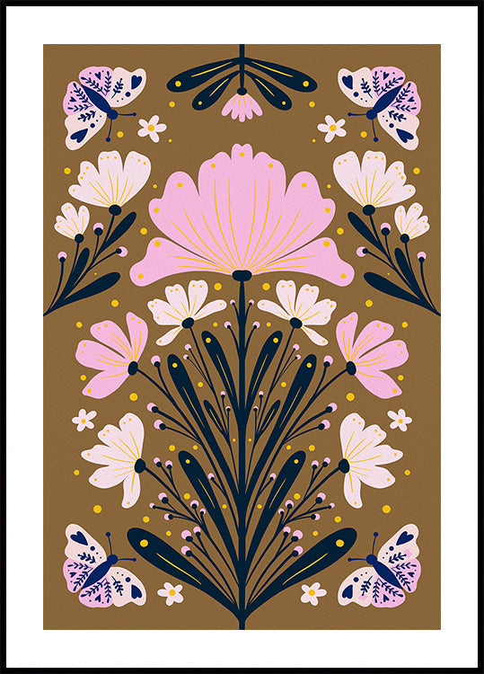 Flowers And Butterflies (NEW) - Posterbox
