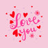 Hearts and Love Plakat - Posterbox