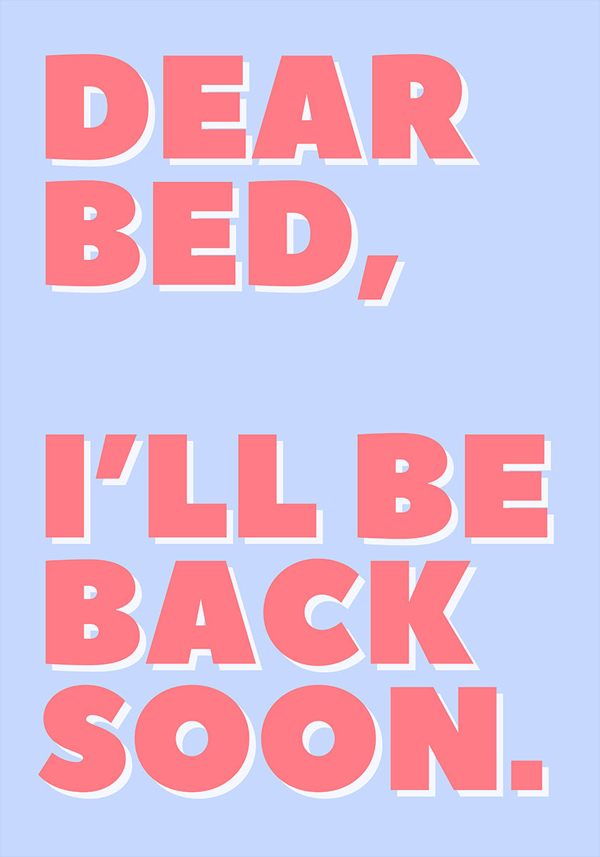 Letter to My Bed Plakat - Posterbox