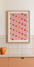 Dots Candy Gum Drops - Repeating Pattern On Pink Background (NEW) - Posterbox