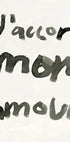 D'accord Mon Amour Plakat - Posterbox