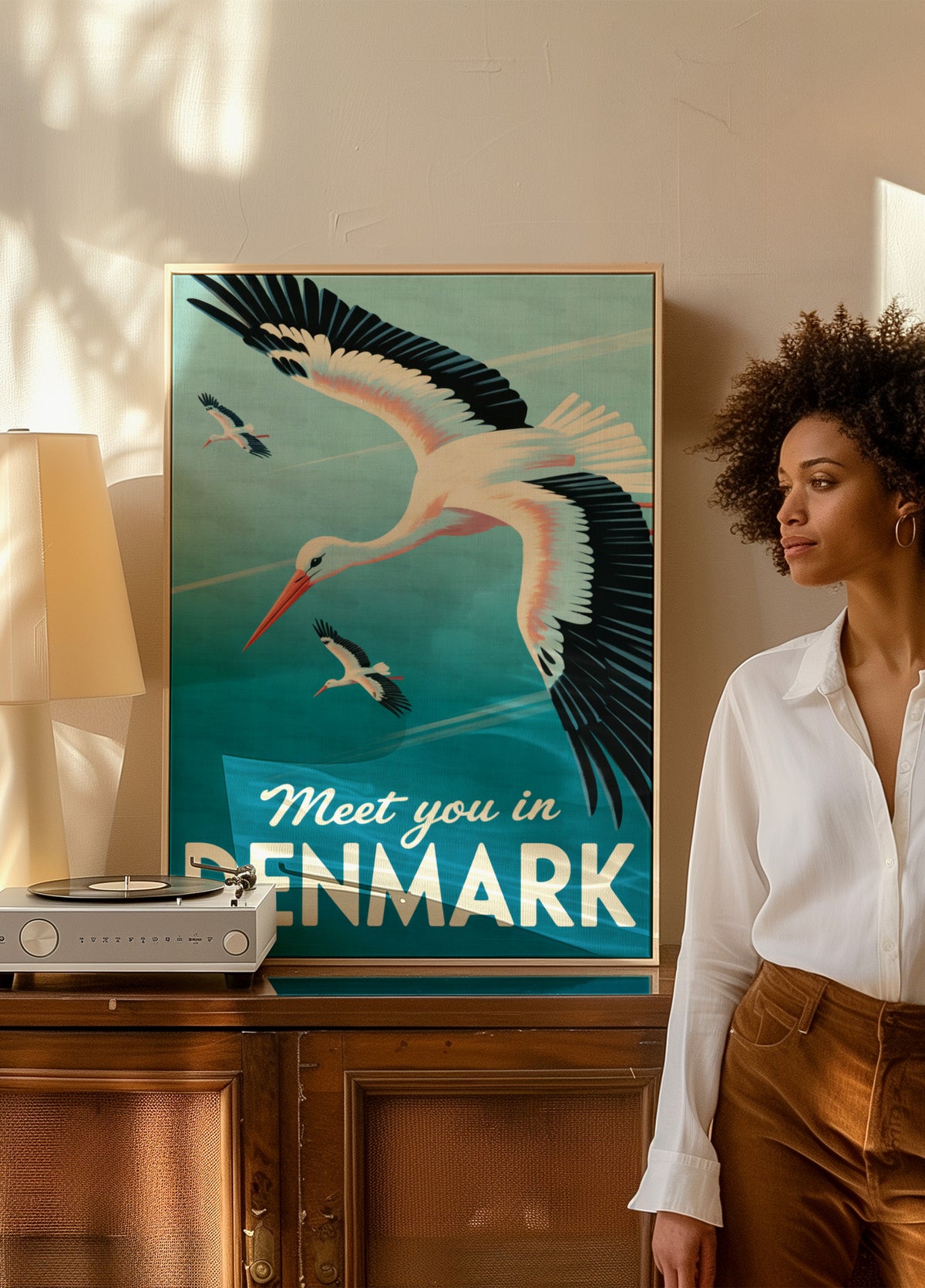 Fliegende Störche Dänemark