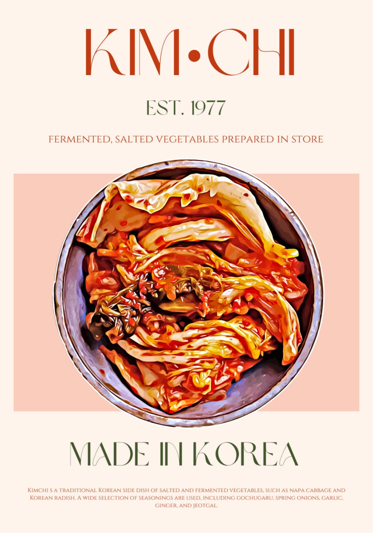 Authentisches koreanisches Kimchi