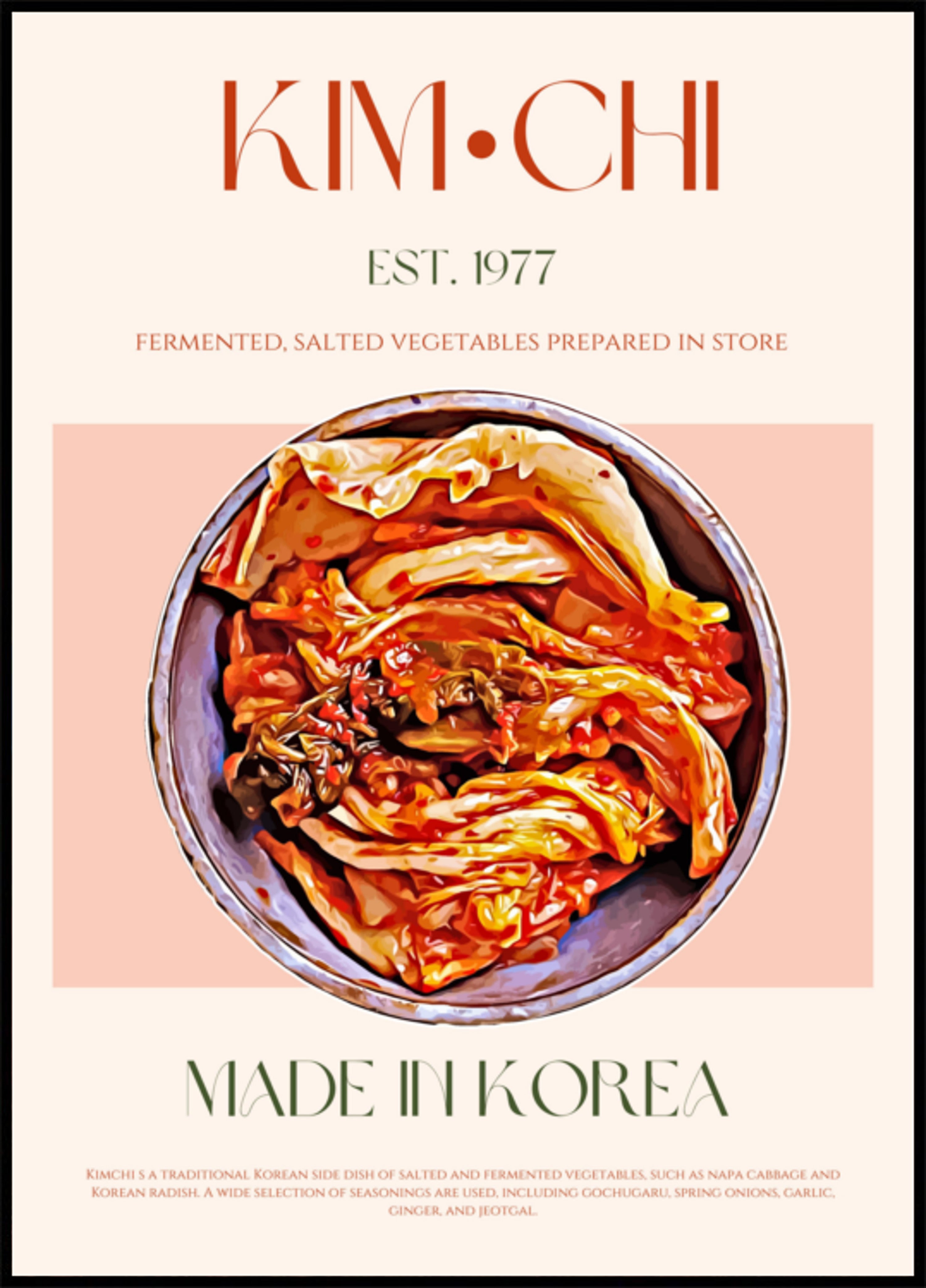 Authentisches koreanisches Kimchi