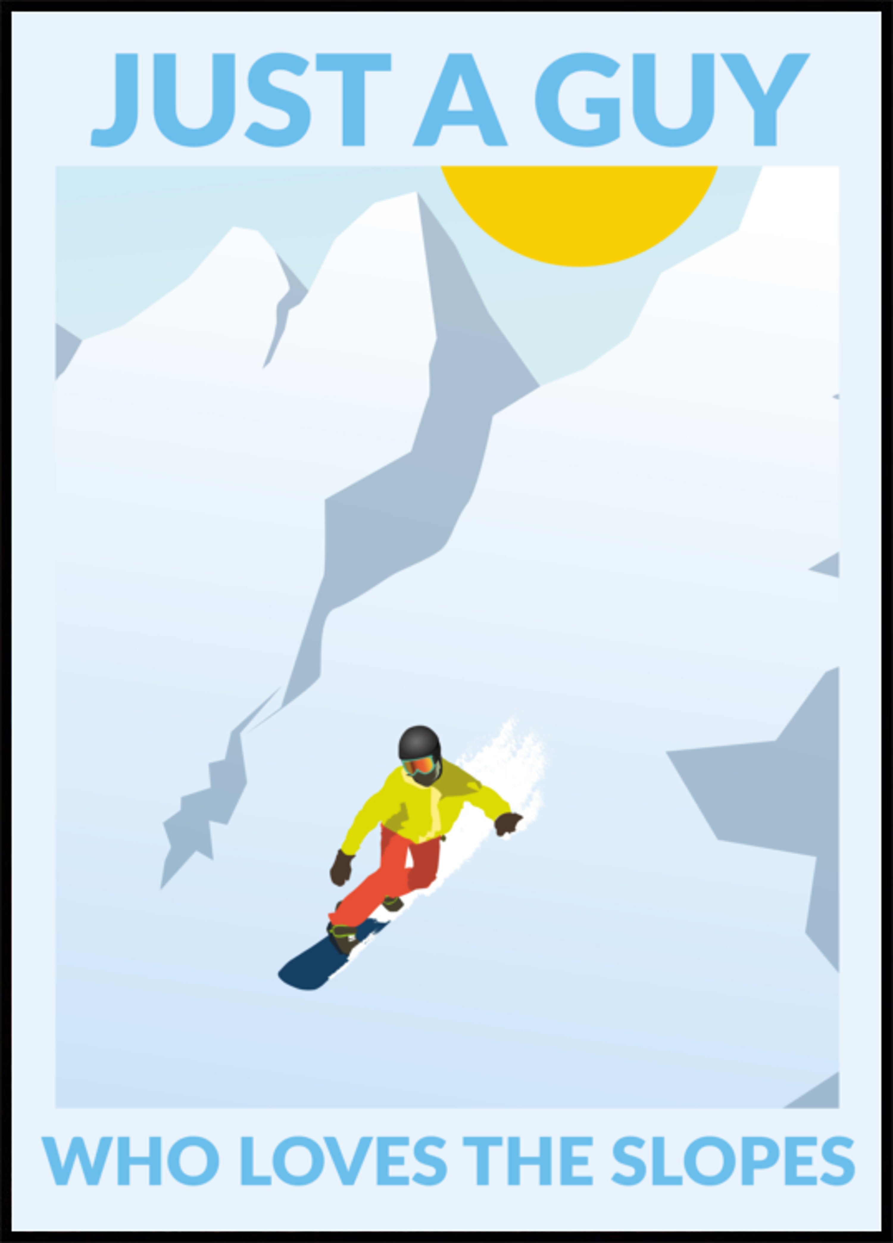 Snowboard-Bergabenteuer