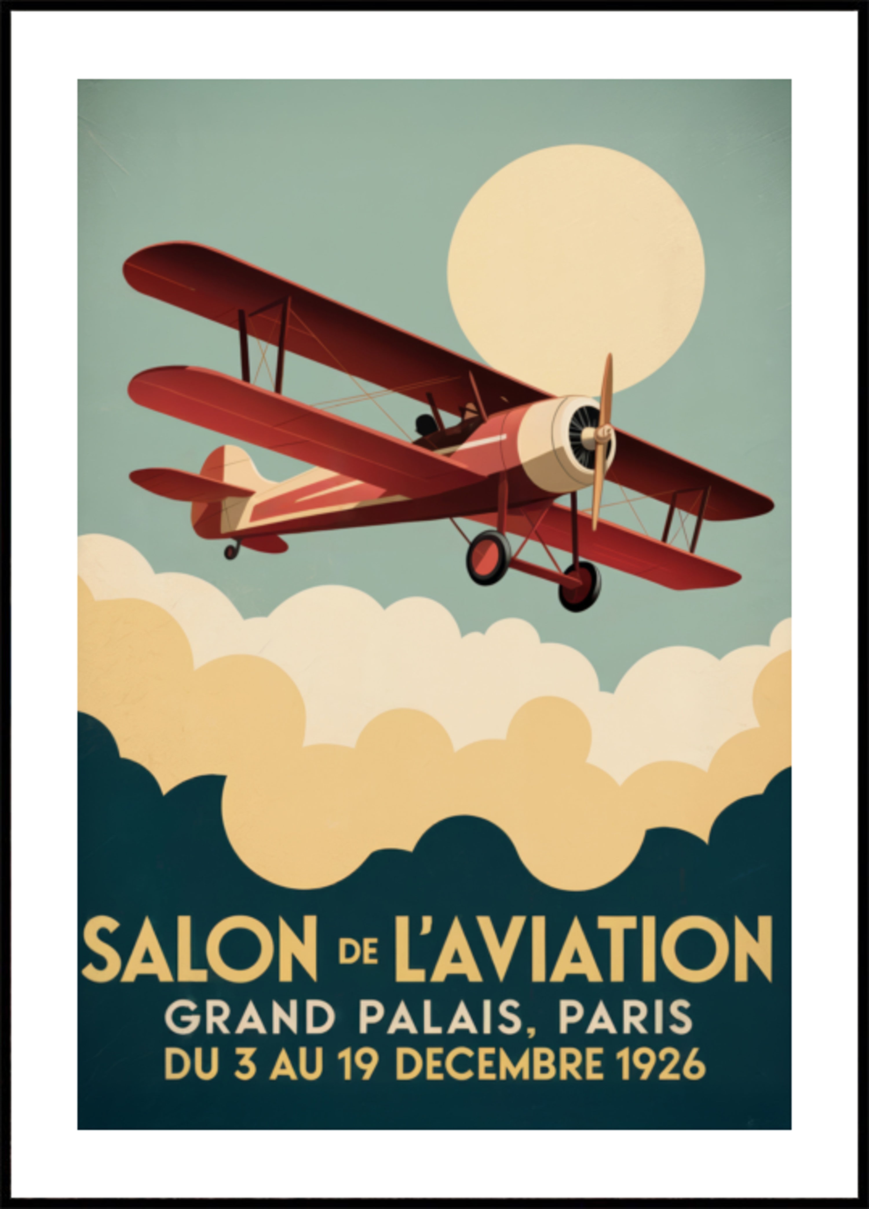 Vintage Pariser Flugschau