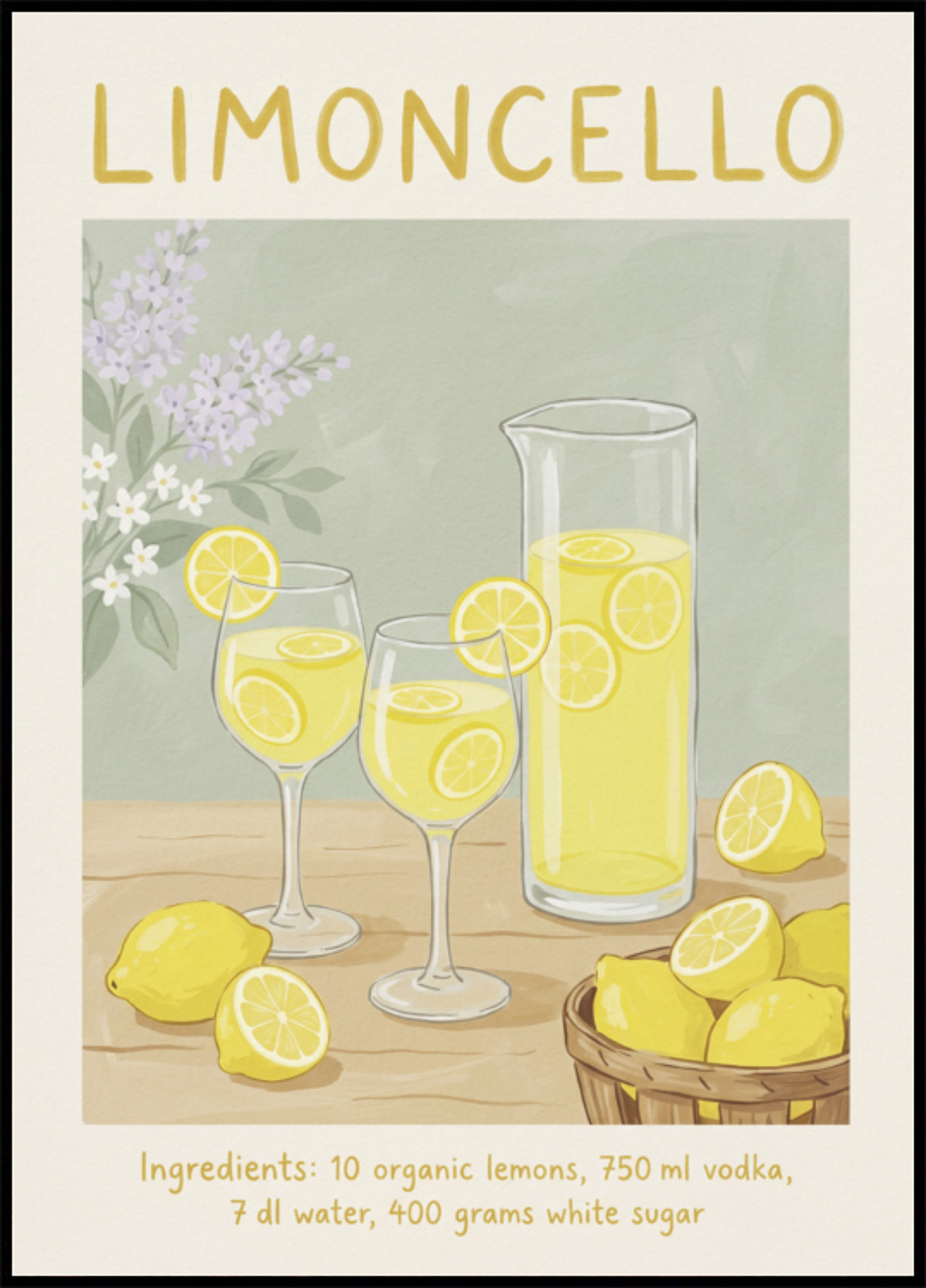 Limoncello-Zitronen-Erfrischung