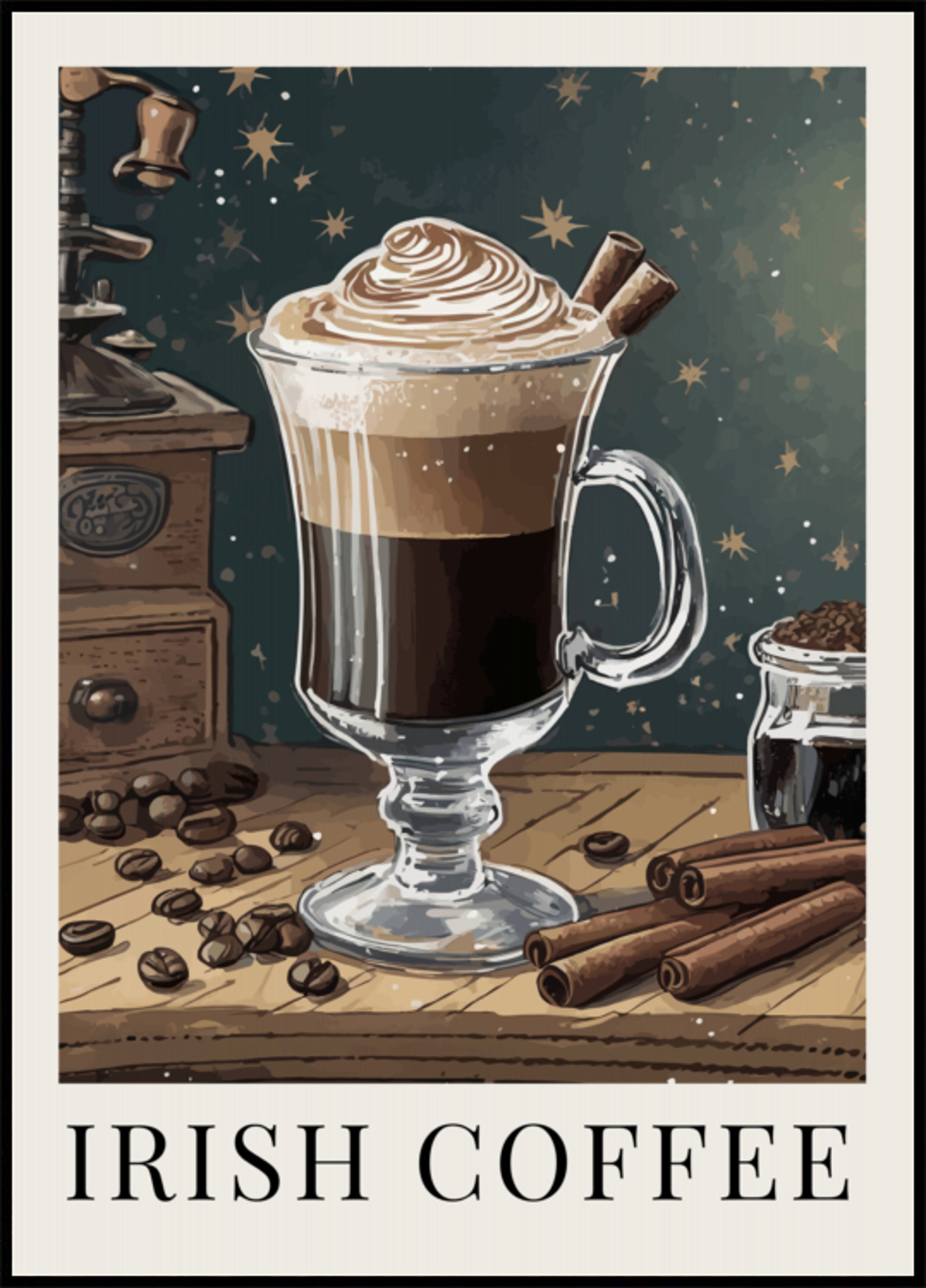 Gemütlicher irischer Kaffee