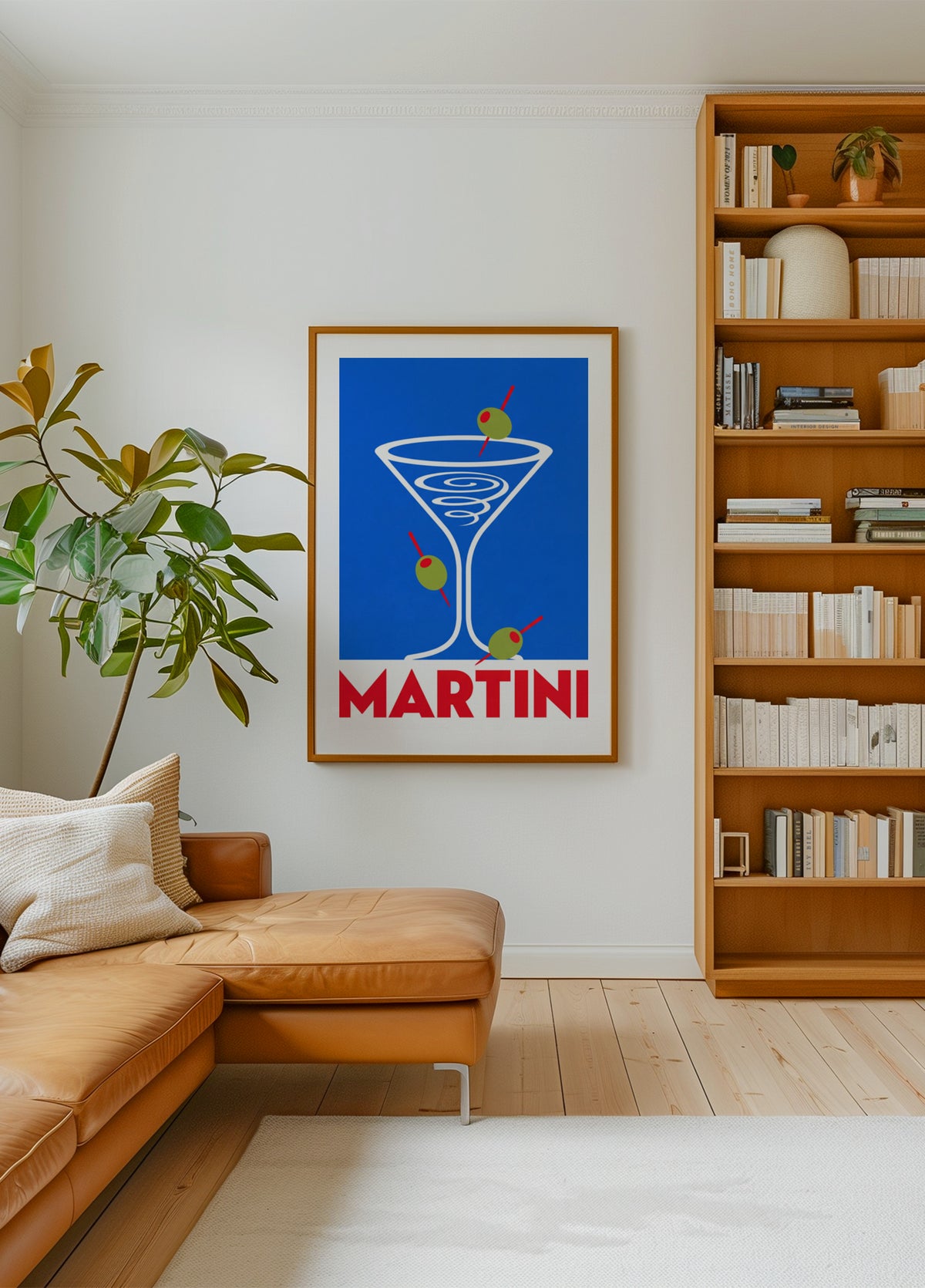 Klassischer blauer Martini
