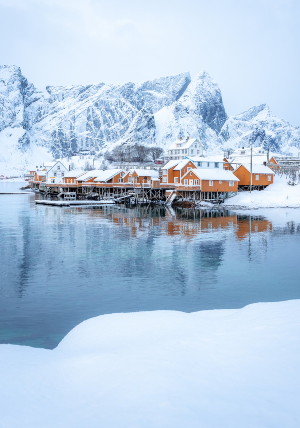 Lofoten-Winterdorf