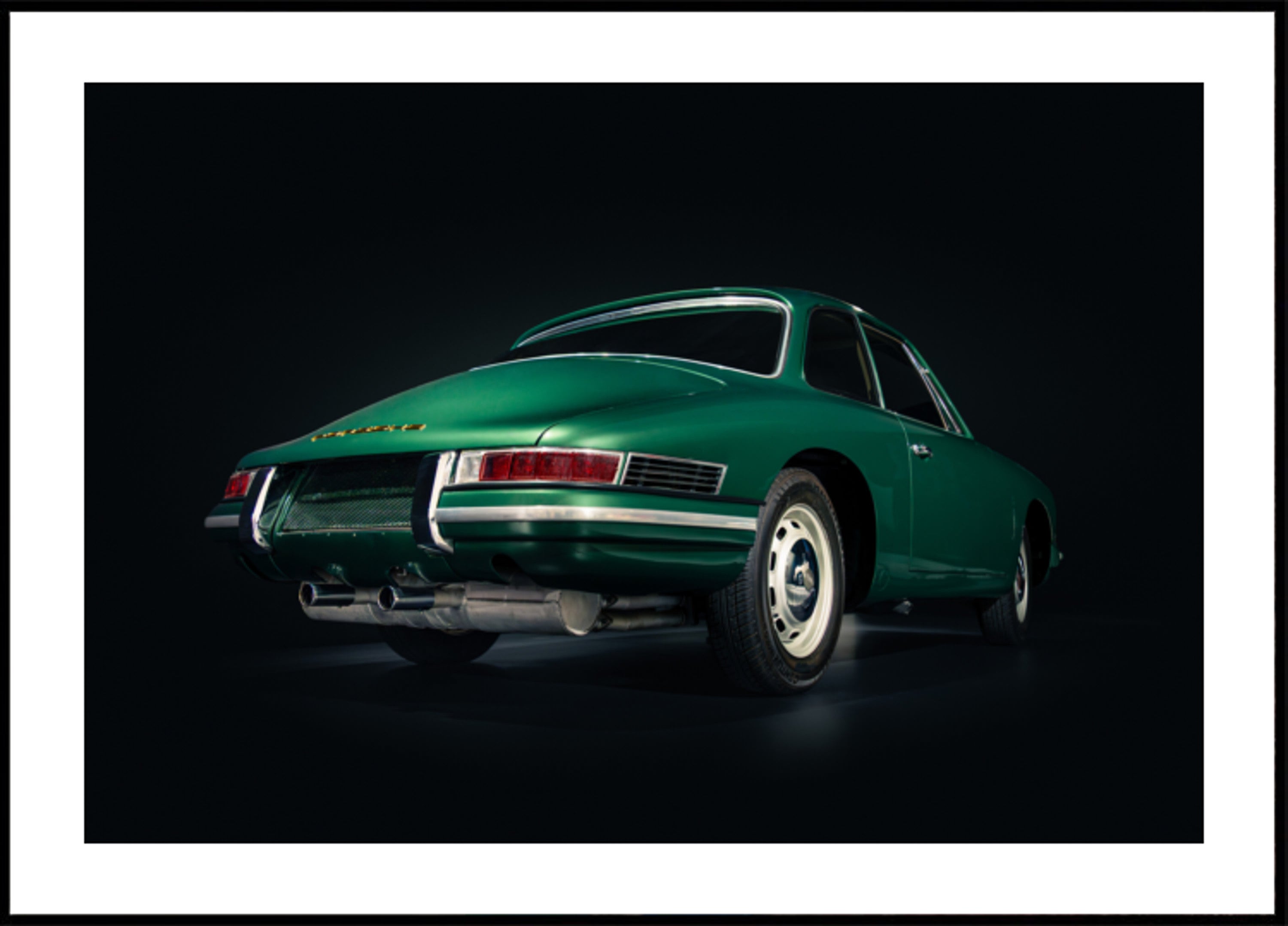 Klassischer grüner Sportwagen