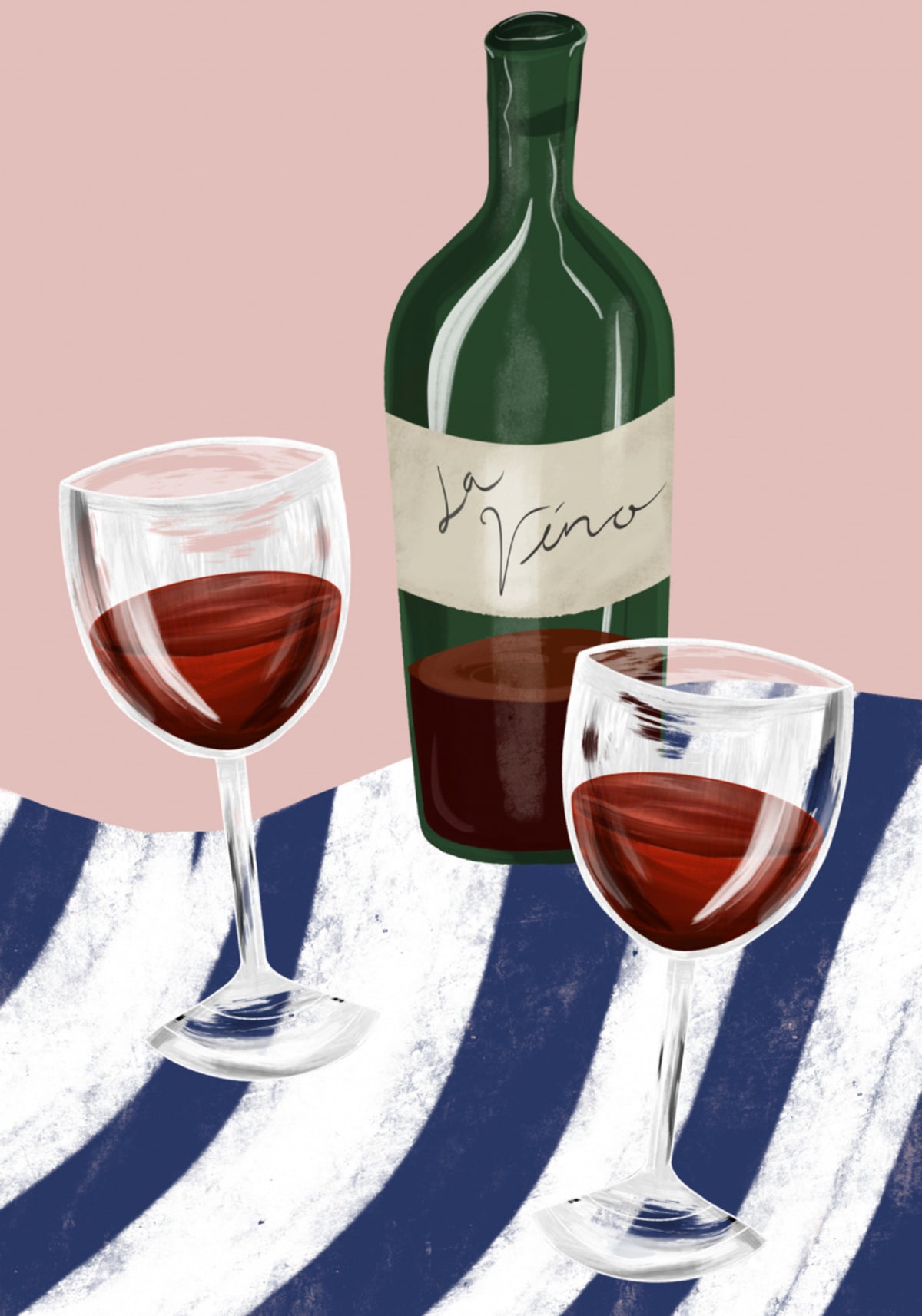 Rotwein-Stillleben
