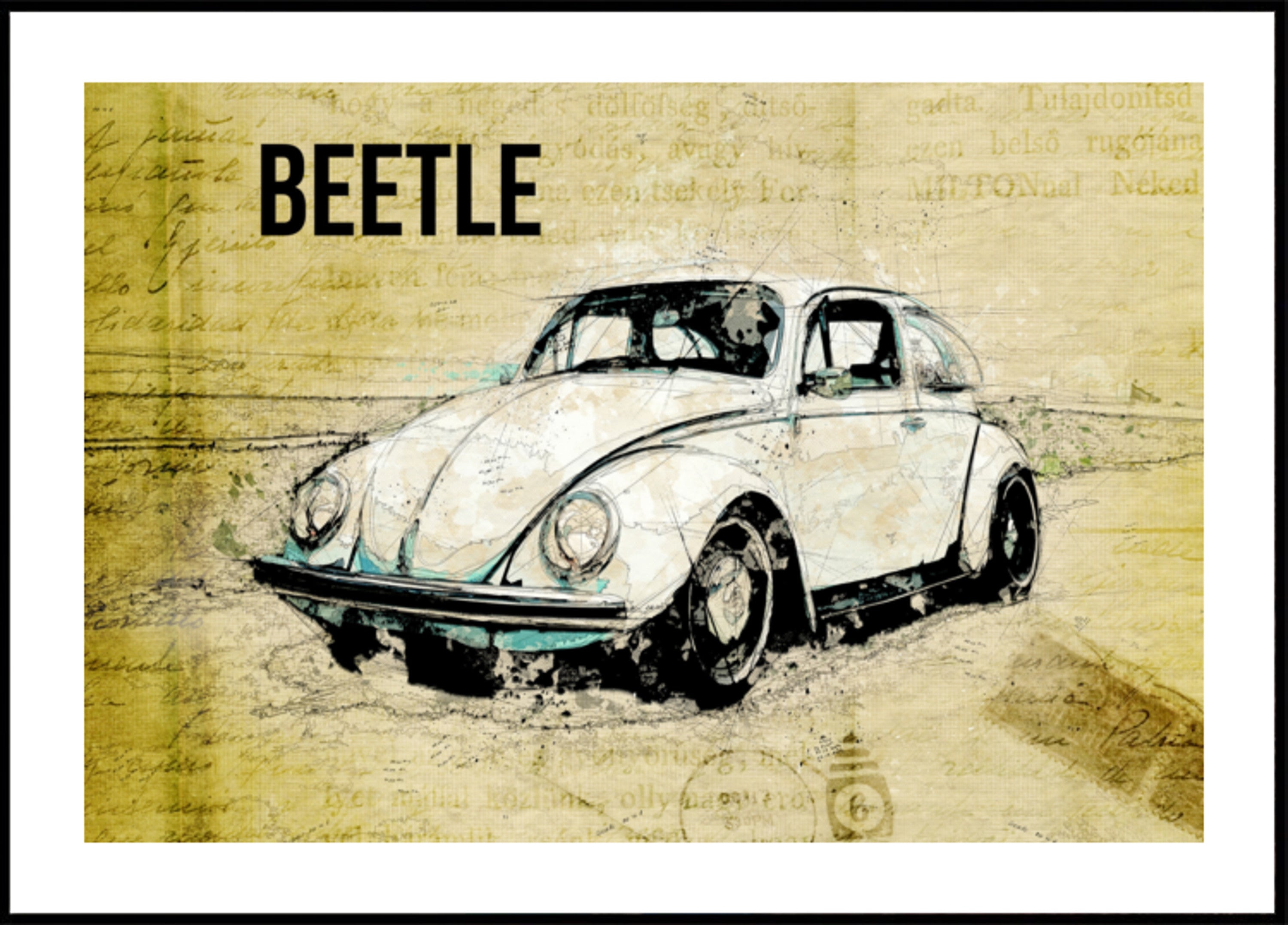 Oldtimer-Skizze