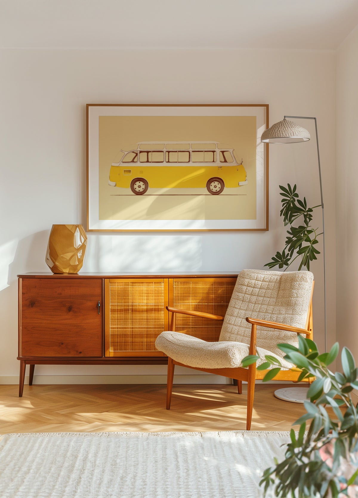 Gelber Vintage-Bus