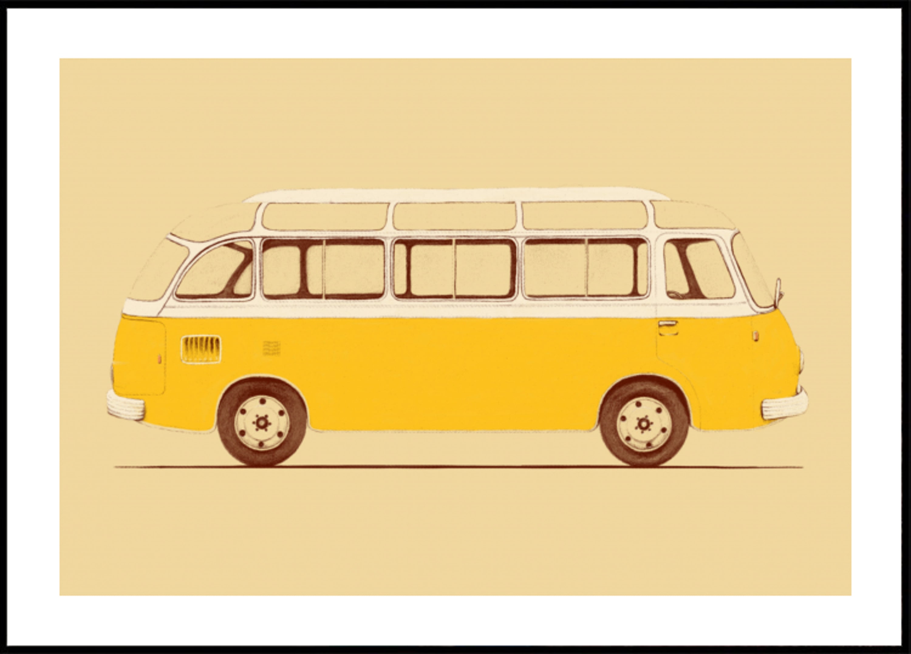 Gelber Vintage-Bus